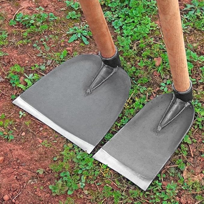 Garden Hoe,All-Steel Hardened Sharp Durable Garden Weeding Tools without Handle,Garden Edger Weeder Portable Household Vegetable Garden Shovel for Backyard Loosening Farm Planting Weeding (105)