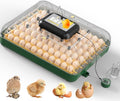 63 Egg Incubator for Hatching Eggs with Auto Egg Turning, High Precision Temperature & Humidity Display, Hatch Day, Egg Candler, Upgraded Motor, Incubator for Hatching Chickens, Higher Hatch Rate