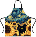 Apron Adjustable Waterproof with Two Deep Pockets Wowen men for Summer BBQ Pool Parties & Resorts