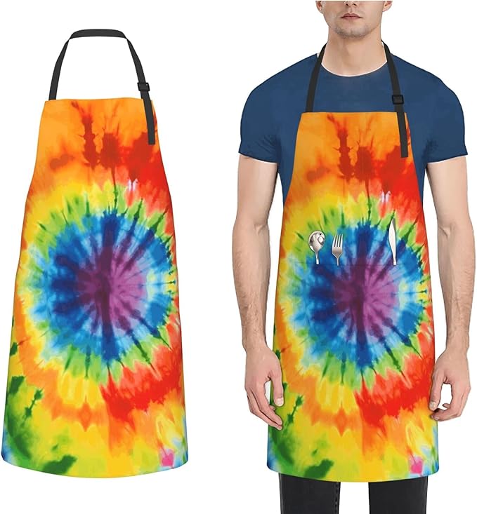 Aprons for Women with Pockets Waterproof Apron Adjustable Bib Turquoise Blue Gold Marble Apron Chef Apron