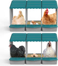 Nesting Boxes for Chickens, Roll Away Chicken Nesting Boxes with Egg Collection for Easy Picking & Protecting Eggs, 6-Compartment Chicken Laying Boxes for Hens, Easy to Clean & Install