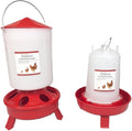 Hen's Choice™ Chick Feeder and Waterer Set, 6.5 lb Feeder, 1.5 L Waterer