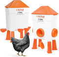Lilyang Automatic Chicken Waterer 3 Gallon | Float-Control Auto Waterer, Hanging/Standing Design, Connect to 3/4'' Faucet & Hose, Effortless Hydration Solution for Backyard Coop & Small Farm
