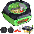 Chicken Brooder Box for Chick Starter Kit Upgrade Brooder Box for Chicks Brooder Tent with 10 * 12inch Brooder Heating Plate 4-in-1 Bundles with Chicken Feeder, Waterer (Brooder Set,Green)