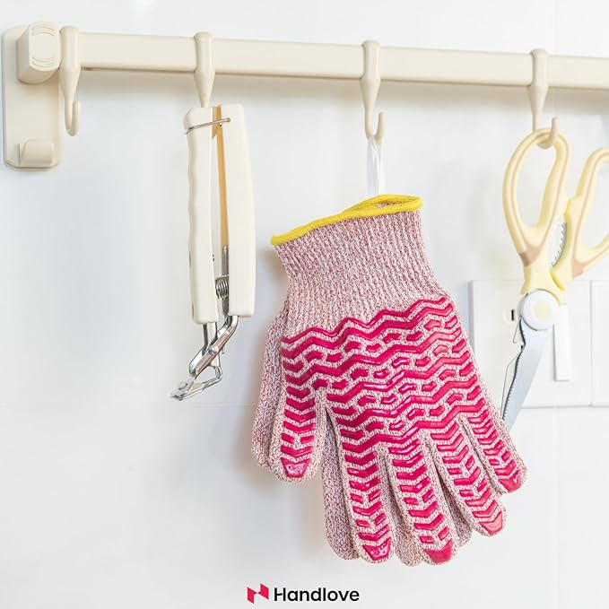 HandLove Cut Resistant Gloves, 100% Food Contact Safe, CE Level 5 Premium Protective Cutting Gloves