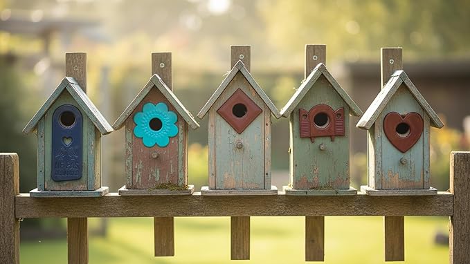 5 Pk 1.5" Metal Bird House Predator Guards -1-1/2" Hole Sizes - Excludes Different Bird Species - Protects The Entry Hole