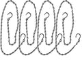 yeezo 4Pcs Heavy Duty S Hook Steel Hanging Harness Chain for Hanging Poultry Drinker Feeder, Adjustable 40" Long, Tested Hold 30lb Weight