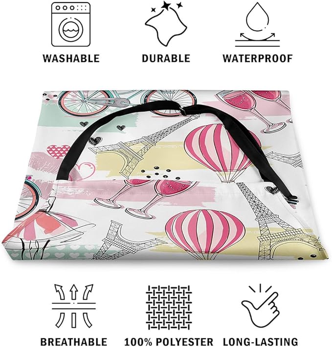 jejeloiu Cartoon Cats Apron for Women Men 26"x31"