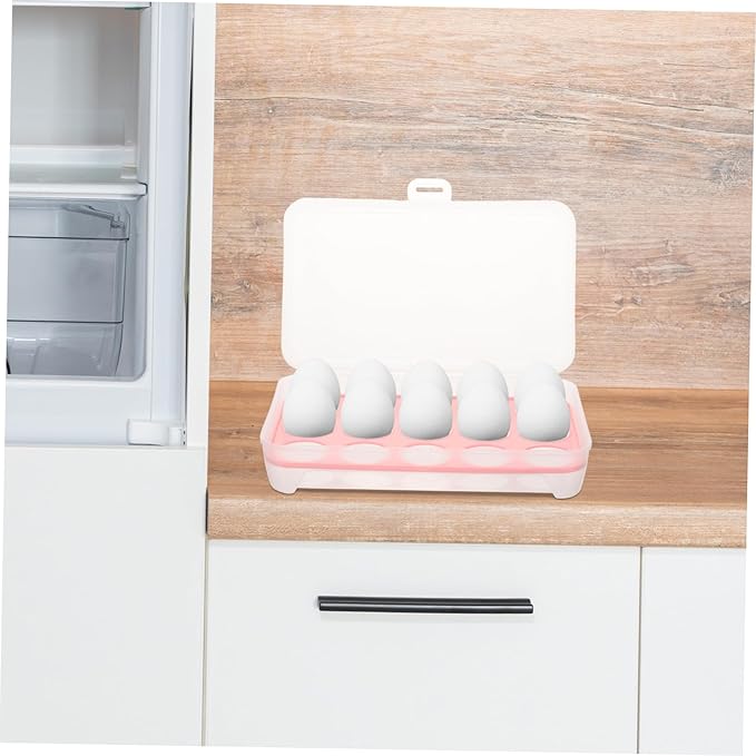 ARTIBETTER 2pcs Plastic Egg Tray Egg Organizer Storage Box for Kitchen Storage Rack Container Safe Fresh Holder