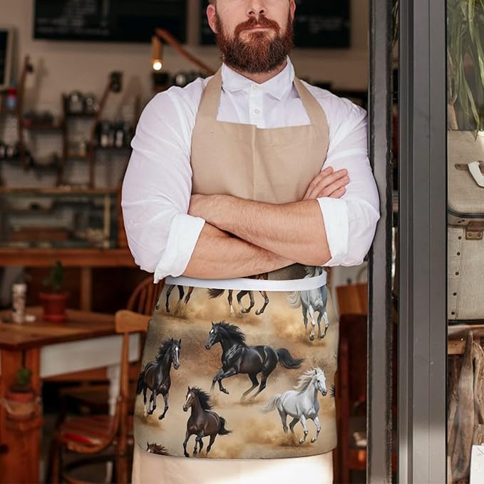 Short 3 Pockets Waist Waiter Waitress Half Apron Waterproof Chef Aprons