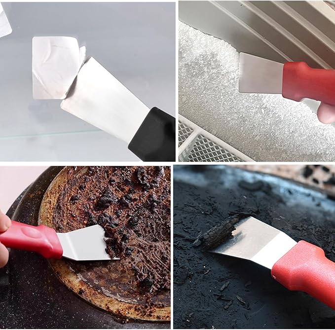 8Pcs Kitchen Crevice Cleaning Brush Set Grill Brush,Multi Purpose Hard Bristle Brushes,Scraper,Rubber Gloves for Deep Cleaning Gap,Car,Sink,Corners,Tight Spaces,Blender,Range Hood,Stove Clean