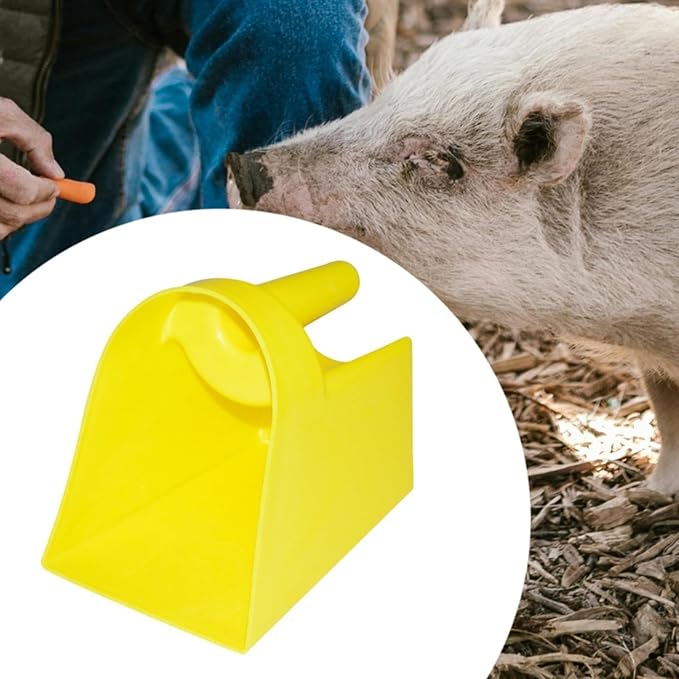 Heavy Duty Grain Scooper, Animal Feed Scooper, Reusable Stackable Feed Scoop for, Horse, Homesteaders