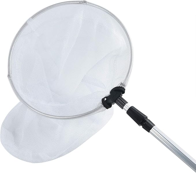 Coopay Insect and Butterfly Fishing Net with 12 Inches Ring, Handle Extends to 36 Inches