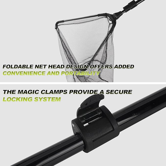 Chicken Catch Net, Animal Catcher Tools, Animal Catching Capture Net Farm Trapping Pole for Bird Cat Chicken Bat Duck Goose Raccoon Trap - Withstand 15lb