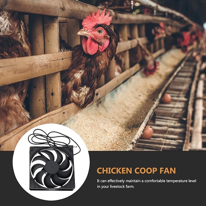 1set Solar Panel Fan for Chicken Coop Cooling Fan for Greenhouse and Rv Strong Design for Outdoor Use