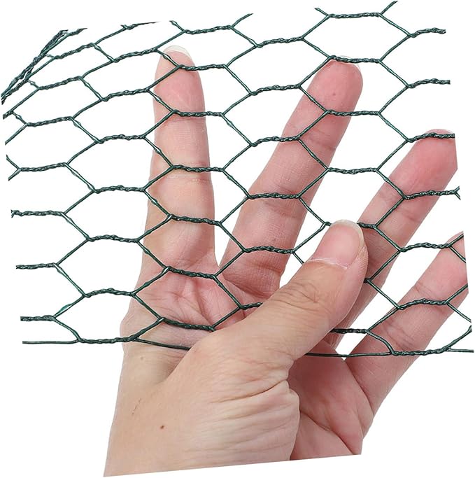 BESPORTBLE Galvanized Chicken Wire Net for Poultry Fencing Hexagonal Metal Wire Mesh for Garden Protection Sturdy and Easy to Install Chicken Fence 50ft Length