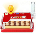 Incubators for Hatching Eggs 15-35 Eggs Incubator with Automatic Egg Turning and ℉Temperature Display LED Candler Poultry Incubator for Hatching Chicken Duck and Quail Incubator（Red）