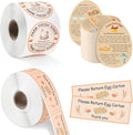 Fresh Farm Egg Packaging Set – Includes 500 Farm Fresh Eggs Carton Labels, 500 Please Return Carton Labels Stickers, 200 Double-Sided Egg Handling Instruction Cards