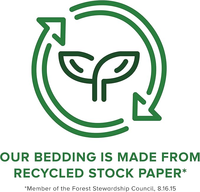 ECO BEDDING 99% Dust Free Paper Bedding for Small Animals, Odor Control, 3 lb (Expands to 60 L)