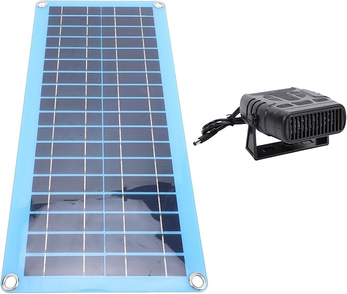 Asixxsix Solar Heater For Chicken Coop 30W Solar Powered Heater With Overheating Protection Portable Design For Pet House Greenhouse Dog House Drying