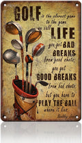 Golf Metal Tin Sign Golf Tin Poster Wall Decor 12x16 Inch Home Club Man Cave Garage Bar Restaurant Decor