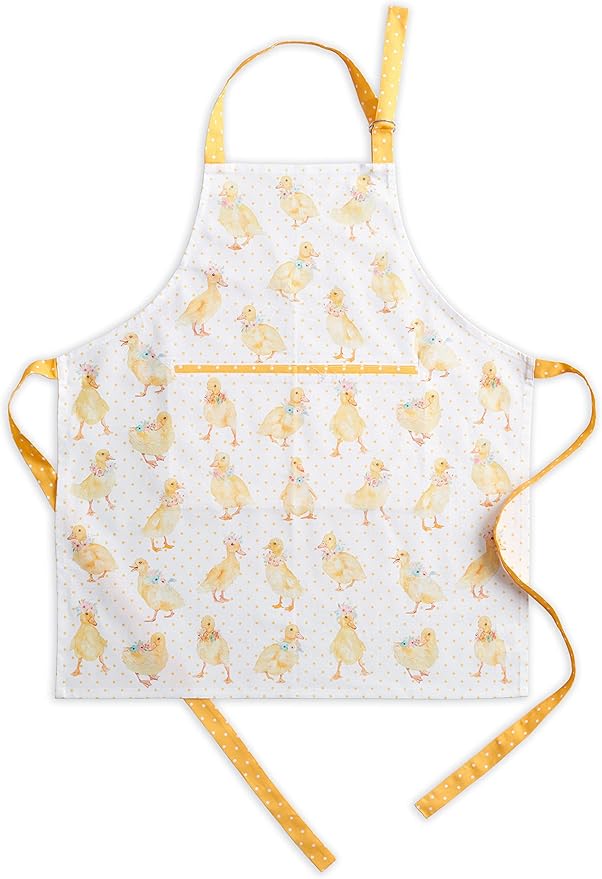 Maison d' Hermine 100% Cotton Apron for women with Pocket Kitchen Chef Apron for Men Cooking Easter Decorations