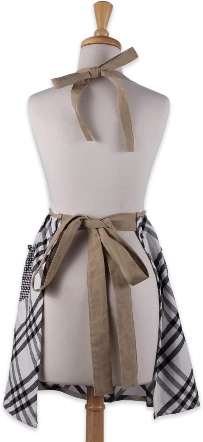 DII Home Sweet Farmhouse Kitchen Collection, Apron, Black