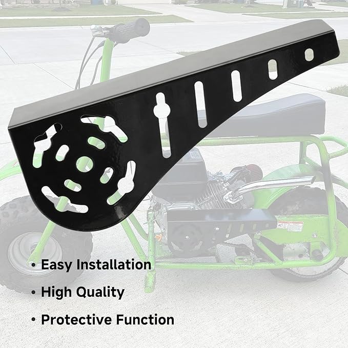 YOXUFA Mini Bike Chain Guard Clutch Cover Replacement for Predator 212 196cc 224cc Coleman CT200U Baja Warrior MB200 Doodlebug DB30 CT100U Motovox Mbx10 79cc Engine Parts