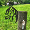 Farm Peeping Horse Metal Art Outdoor Decor Garden Fence Decoration, Farmhouse Backyard Hang Artwork Wall Decor, Outdoor Yard Patio Lawn Statue Gift for Loved Dad Grandpa (Horse)