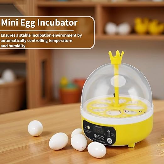 8 Egg Incubators for Hatching Eggs, Chicken Egg Incubator with Manual Egg Turning and Humidity Control, Smart Incubator for Hatching Eggs, Chickens, Ducks, Quail, Goose Eggs