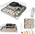 Series IV - 48 Egg Professional Incubator for Breeders, Automatic Sensor-Based Precise Humidity & Temp Control, Adjustable Spacing, Auto Turn & Auto Stop, Preset Incubation Days, Chick Separator