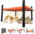 Brooder Plate for Chicks, 12" x 16" Heat Plate for Chicks for 20 Chick, 75 Watts Chicken Coop Heater with Adjustable Temp Timer & Height & Angle, IPX4 Waterproof, UL-Certified