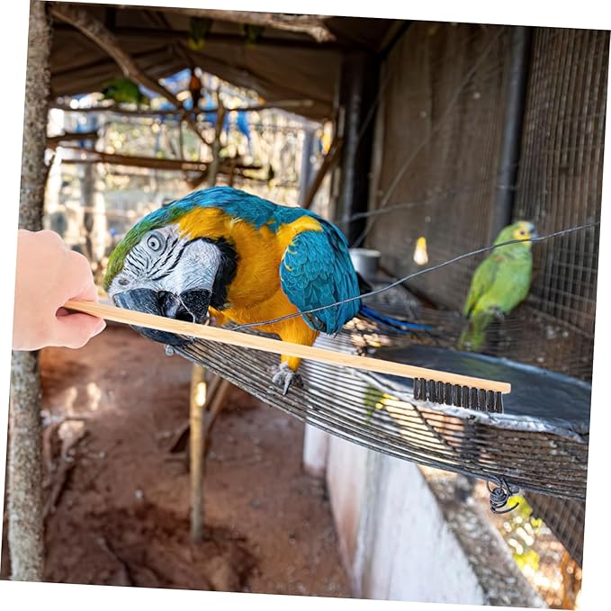 2pcs Efficient Small Bird Cage Cleaning Brush Shovel Set Pet Hair Cleaner Brush for Rabbit Cleaning Supplies Chicken Coop Cleaner