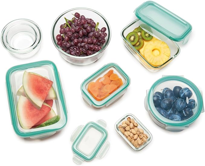 OXO Good Grips 3.5 Cup Smart Seal Airtight Glass Rectangle Food Storage Container