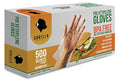 GORILLA SUPPLY 500 BPA Free Premium Disposable Gloves Poly PE LDPE Plastic for Kitchen Food Handling Food Prep Latex & Powder Free (500 Count, Medium)