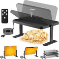 Chicken Brooder, 200W Anti-Scald Brooder Plate with Adjustable Temp(86~194℉) & 12H Timer & Height & Angle & Remote Control for Coops Poultry, 16x12in Large Brooder Heater for 30 Chicks