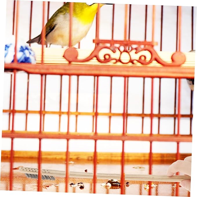 BESPORTBLE 2pcs Parrot Cage Cleaning Tool Set Brush and Shovel for Pet Bird Care for Pets Create Living Environment Selection