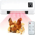 1500W Chicken Coop Heater for Winter, Wall-mounted poultry heater, 5S Fast Heating with Adjustable Temperature (77~99℉), Safe Warm Stove for Chickens, Ducks & Small Pets