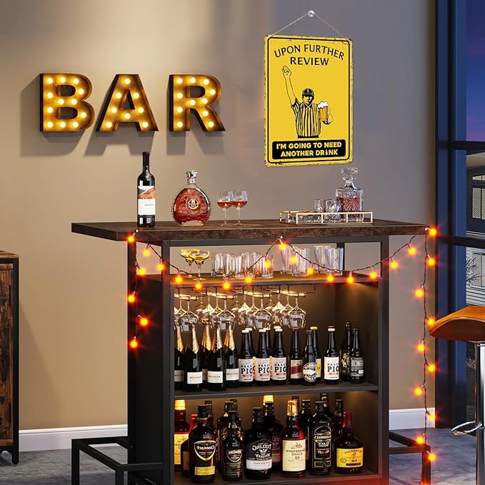 Funny Upon Further Review I'm Going to Need Another Drink Bar Sign for Basement Decor-Bar Art Vintage Tin Signs for Man Cave Home Bar Garage Sports Pub Club Decor,8x12inch
