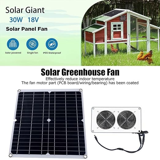 Flexible Solar Operated Exhaust Fan Temperature Control Device for Motorhomes Ships Hen Houses Dog Dens Ventilation Solar Vent Fan