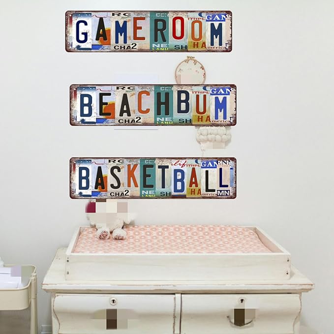 Basketball Metal Sign Basketball Decor Basketball Gifts For Boys Bedroom Basketball Poster For Boys Room Wall Decorations Vintage Sport Metal Tin Signs Basketball Street Signs 4x16 Inch