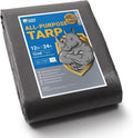 GUARD SHIELD Grey Tarps Heavy Duty Plus+ Waterproof 12x24 Feet, 12mil Large Tarp with Reinforced Grommets, Outdoor Cover for Roof, Car, Boat, Truck and Ground Pool
