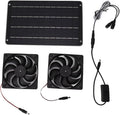 VINGVO Solar Fan, Solar Heater For Chicken Coop 20W Greenhouse Heater Solar Powered Solar Powered Exhaust Fan For Outside Chicken Coops, Greenhouses, Sheds