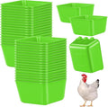 Maxdot 20 Pcs Chicken Water Feeder Cups 16 oz Pigeon Bird Feeder Cups Hanging Cage Chicken Water Cup for Pet Parrot Rooster Parakeet Bunny Gamefowl Poultry Wire Hutch(Green)