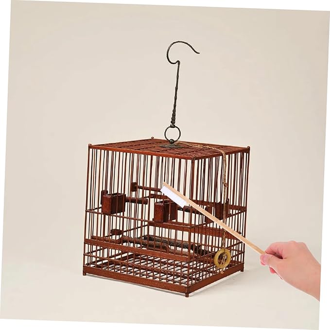 2pcs Cage Cleaning Brush Set with Droppings Shovel Multi Function Cleaning Tools for Bird and Small Animal Cages Easy Handling for Quick and Efficient Maintenance