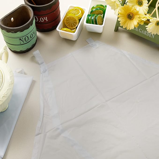 Hercicy 20 Pcs Plastic Aprons Vinyl Clear Waterproof Apron 47 Inches Unisex Transparent Heavy Duty for Kitchen Cooking Cleaning Dishwashing Butcher Work