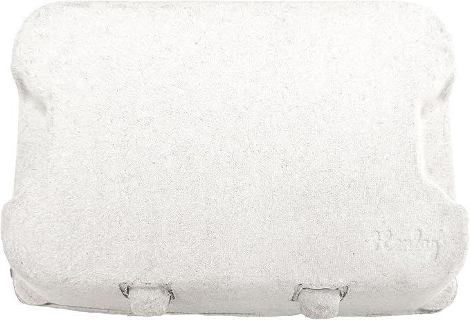 Henlay White Half Dozen Duck Egg Cartons – Holds 6 Jumbo Eggs – Blank Top for Custom Labels – Eco-Friendly Paper Pulp – Ideal for Farm Fresh or Backyard Eggs - 20 Pack