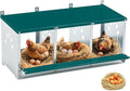 Chicken Nesting Box for Laying Eggs, Metal Chicken Laying Boxes Wall Mountable, Easy Egg Collection Roll Away Nesting Boxes Chicken, Chicken Coop Nesting Boxes for Hens, 3 Compartments