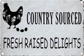 8x12-In Vintage Chicken Wall Sign – “Stroll Around See What You Find” Rustic Metal Art for Farmhouse Kitchen, Chicken Coop, Garden – Weatherproof Aluminum Decor, Funny Country Decor Gift - F
