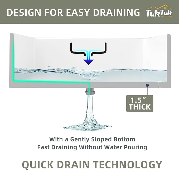 TUKTUK White Farmhouse Sink 33X20 Fireclay Farm Sink for Kitchen Apron Undermount Kitchen Sink Single Bowl Big Capacity Deep Drop-in Modern Kitchen Sink with Luxury Bottom Grid & Strainer Drain